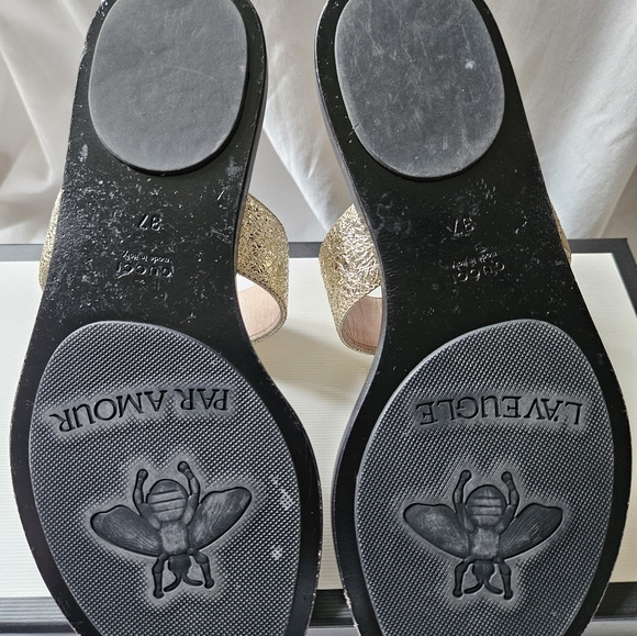 GUCCI GG Marmont Sandals Size 37 - Picture 8 of 12